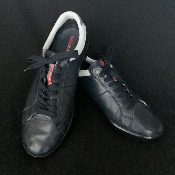 PRADA Leather Sneakers - Picture 1 of 9